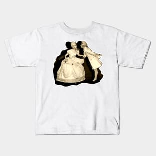 18th century French couple in love Kids T-Shirt